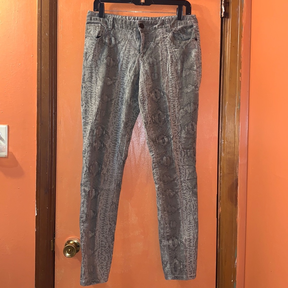 *2for$15*SALE MOSSIMO SUPPLY CO Snake print Skinny Jeans women size 13